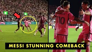 Fans Crazy Reactions to Messi Stunning Goal and Comeback After Return From Injury  Football news [upl. by Annaul]