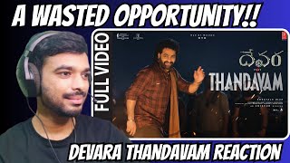 Devara Thandavam Song reaction  NTR Saif Ali Khan Koratala Siva  Anirudh [upl. by Cliff868]