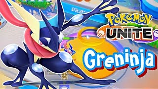 Best Greninja build Pokemon unite pokemon pokemonunite gaming gameplay video crisheroes [upl. by Slinkman]