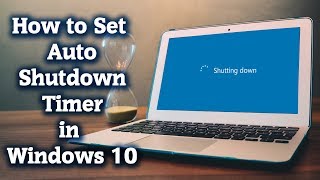 How to Set PC Auto shutdown timer in Windows 10  Windows tutorial [upl. by Nonnaer17]