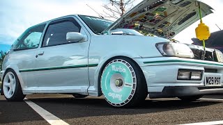 Rotiform aero disk bootleg hack  fiesta RS TURBO on Cossie wheels with fans [upl. by Aissak313]