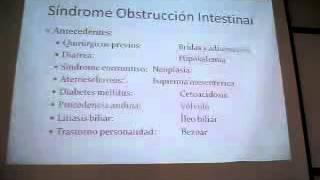 SINDROME DE OBTRUCCION INTESTINAL [upl. by Clementina]