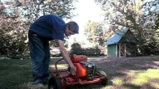 1947 Jacobsen Lawn King reel mower running [upl. by Tyika]