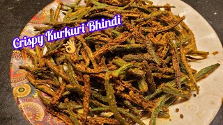 Crispy Kurkuri Bhindi  Crispy Fried Okra  कुरकुरी भिंडी  RGs Homely Food [upl. by Sarilda]