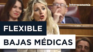 Polémica por bajas médicas flexibles Yolanda Díaz y sindicatos se oponen [upl. by Nylyrehc]