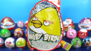 424 Christmas Egg Surprise Advent Calendar Angry Birds chupa chups Planes [upl. by Aylsworth]