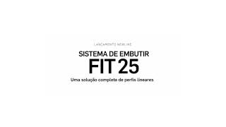 Perfil Embutir Fit 25 New Line Iluminação [upl. by Brand]