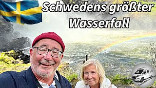 209 Schwedens größter Wasserfall wir stehen wieder einsam am See auf zum Wildmarksvägen [upl. by Ielerol]