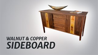 So Much Extra  Walnut amp Copper Sideboard  The Wood Whisperer [upl. by Yrallih442]