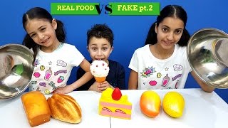 Real food vs Squishies food challenge hzhtube kids fun [upl. by Ewen]