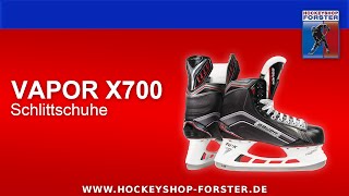 TESTBERICHT BAUER VAPOR X700 SCHLITTSCHUHE  HOCKEYSHOP FORSTER [upl. by Ubana811]