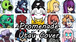 Promenade but Every Turn a Different Character Sings FNF Promenade Everyone Sings  UTAU Cover [upl. by Stanly]