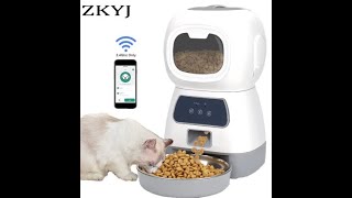 35L Dog Automatic Feeder with Voice Timing Stainless Steel Bowl Cat Dry Food Dispenser Tuya 🐶🐕‍🦺 [upl. by Yulma]