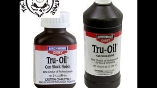 How to refinish your gunstock with truoil pt 2 cleaning and first coat of truoil [upl. by Ardnik450]