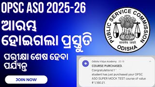 OPSC ASO PREPARATION 202526 [upl. by Kelson]