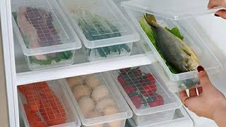 Fridge organizers storage box containers from meesho gd quality 🥰🥰🥰😍👌👌👌 [upl. by Seel]