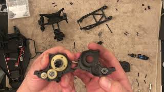 Team Associated DR10 Drag Car Teardown Part 3 Gearbox and differential slipper removal [upl. by Obadias]