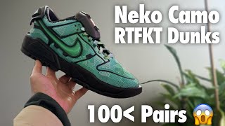 RTFKT x Nike Dunks Neko Camo Overview [upl. by Narcissus918]