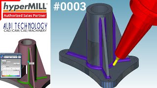 hyperMILL  5X Rest Machining Basic  5軸削り残り部加工 【トレーニング】【5軸加工】【0003】 [upl. by Marnia]