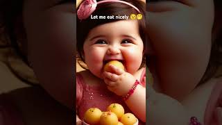 Cute baby eating baby shorts short viralvideo eating food [upl. by Duky]