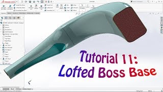 SolidWorks Tutorial 11 Lofted Boss Base  Shower Model  How To Use Lofted Command in SolidWorks [upl. by Rumpf665]