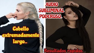 Audio subliminal para hacer crecer el cabello rapido [upl. by Knick]