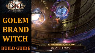 Path of Exile 323  Golembrand Witch Build Guide [upl. by Chiaki886]