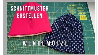 DIY Schnittmuster für Anfänger Wendemütze Beanie für jede Größe erstelleneinfachampschnell [upl. by Asuncion144]