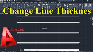 AutoCAD Line Thickness  Lineweight does not Change  Not Showing  Not Changing AmharicCAD [upl. by Acisey443]