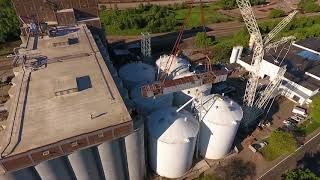 Drone Footage of Yale Mechanical Grain Elevator Project [upl. by Silsby]