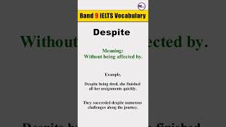 Despite Linking Words  Band 9 Vocabulary for IELTS Writing IELTS [upl. by Roye]