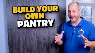 How to Build a Pantry in 7 Easy Steps  DIY Walkin Pantry [upl. by Ahsinirt456]