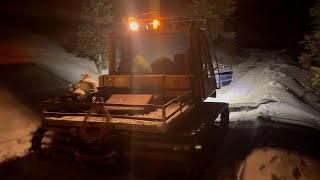 Snowcat Night Drive  Beautiful Las Vegas Skyline at Night [upl. by Selrahcnhoj104]