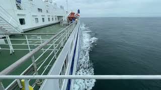 Aboard MV Barfleur View Aft from the Bridge 24424 [upl. by Twila]