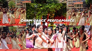 onam dance performance 2k24🌼💃 collegeprogram onamdance sngce onamcelebrationdance [upl. by Nnaycnan]