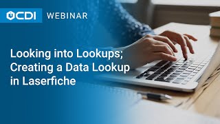 Laserfiche Tutorial Looking into Lookups Creating a Data Lookup in Laserfiche [upl. by Drescher68]