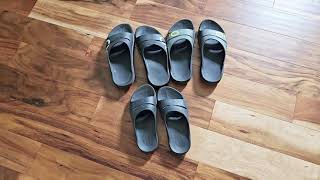 OOFOS Unisex OOahh Sport Slide Sandal Review [upl. by Trbor]