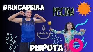 Disputa na piscina com papai Chico capcut brincadeiradivertida humor crianças piscinas [upl. by Jonme]