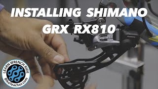 How to install the Shimano GRX 810 rear derailleur ONLY onto the frame [upl. by Sternick]