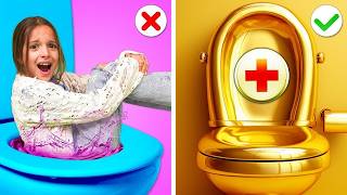 Rich Dad🤑 Vs Broke Mom😞 If My Dad Runs a Hospital🚑 Best Parenting Hacks [upl. by Rotow]