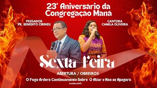 23º ANIVERSÁRIO DA CONGREGAÇÃO MANÁ  OBREIROS  AD MISSÃO PARAUAPEBAS  071124 [upl. by Ollehcram445]