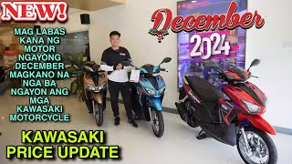 KAWASAKI MOTORCYCLE PRICE UPDATE DECEMBER 2024 [upl. by Erbua]