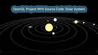 OpenGL  Project Demo with source code  Solar System [upl. by Held494]