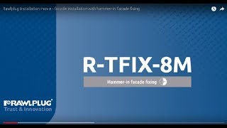 RTFIX8M hammerin facade fixing installation – Rawlplug tutorial [upl. by Deny]