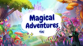 Sleep Meditations for Kids  MAGICAL ADVENTURES 4in1  Sleep Stories for Children [upl. by Nnael]