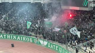 Panathinaikos🇬🇷 Chelsea🏴󠁧󠁢󠁥󠁮󠁧󠁿Gate 13 Singing Despite Big Loss amp YearsLong Dispute W Club chelsea [upl. by Eetnom]