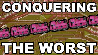 CONQUERING the WORST train in OpenTTD [upl. by Atnamas]