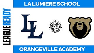 La Lumiere IN vs Orangeville Academy CAN  EYBL Scholastic [upl. by Anelra]