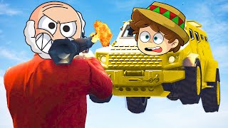 ¡DESTRUIMOS los SUPER COCHES en GTA 5 😂💥 COHETES vs SUPER COCHES con SILVIOGAMER y DANY [upl. by Lil581]