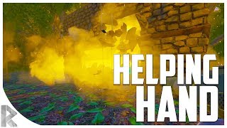 RAIDING w A HELPING HAND  Ark Survival Evolved Ark The Volcano PVP 11 [upl. by Pudens]